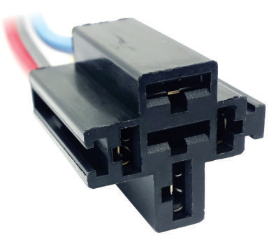 1048_M Ficha 4 Vías mini-relay 70 amp. con conexión a masa Encastrable