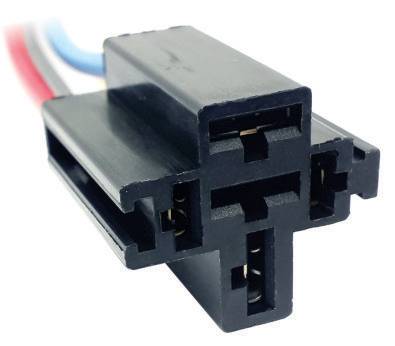 1048_M Ficha 4 Vías mini-relay 70 amp. con conexión a masa Encastrable