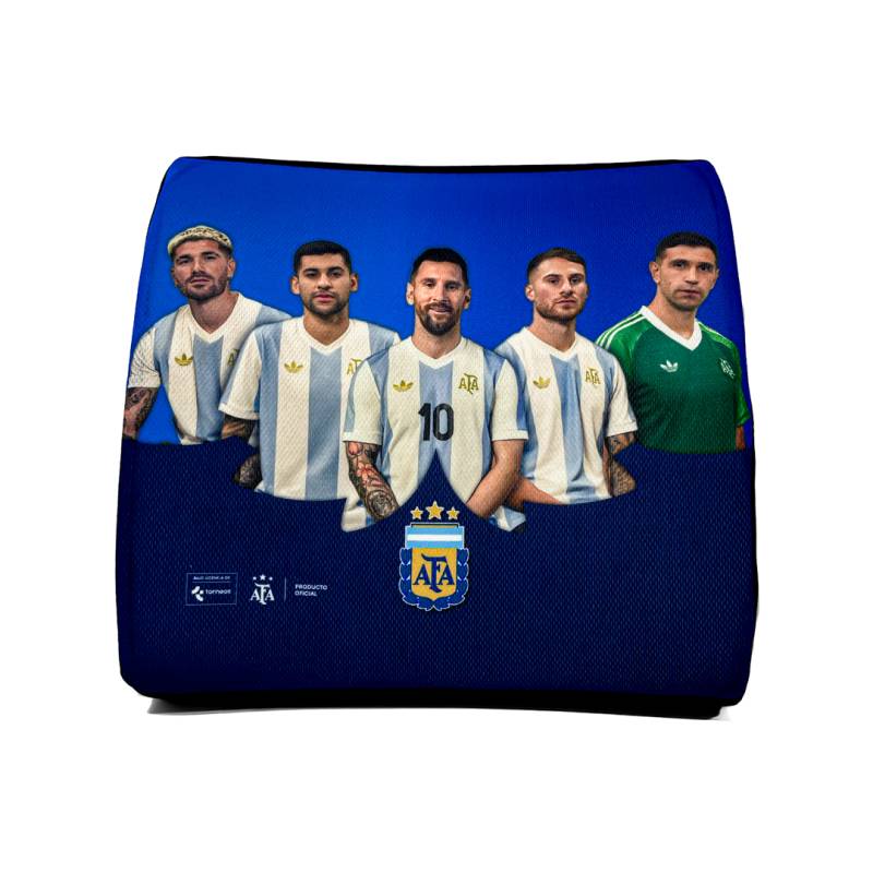 AFA-RESP001 ALMOHADON LUMBAR MESSI - CUTI - ALEXIS - DIBU - DE PAUL