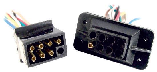 1124 FICHA UNIVERSAL 8 VIAS ACOPLADO NYLON