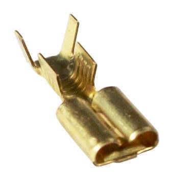 11603 Terminal pala hembra de 5 mm. con traba