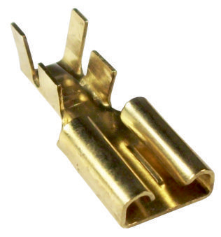 11613 Terminal pala hembra de 9,5 mm. sin traba