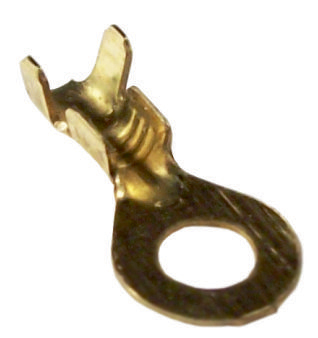 11618 Terminal ojal de bronce agujero 4,5 mm. Cable hasta 1 mm.