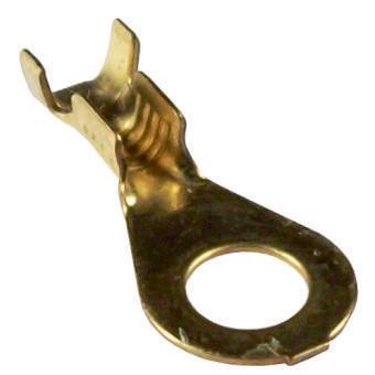 11620 Terminal ojal de bronce agujero 5,5 mm. Cable hasta 1,5 mm.