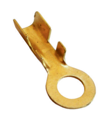 11621 Terminal ojal de bronce agujero 5,5 mm. Cable hasta 4 mm.