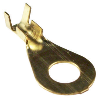 11622 Terminal ojal de bronce agujero 6,5 mm. Cable hasta 2 mm.