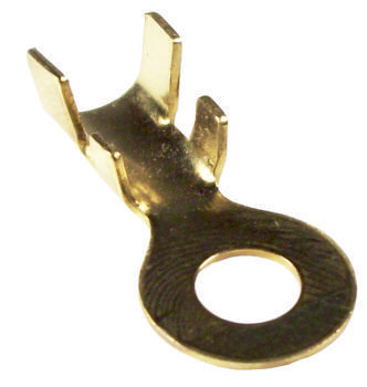 11623 Terminal ojal de bronce agujero 6,5 mm. Cable hasta 6 mm.