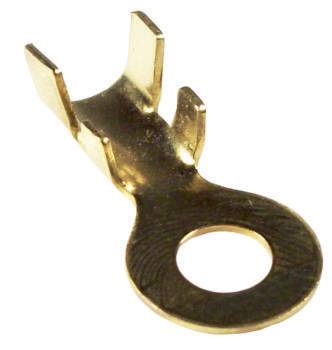11623 Terminal ojal de bronce agujero 6,5 mm. Cable hasta 6 mm.
