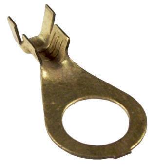 11624 Terminal ojal de bronce agujero 8 mm. Cable hasta 2,5 mm.