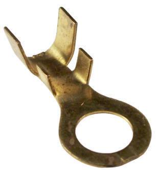 11625 Terminal ojal de bronce agujero 8 mm. Cable hasta 6 mm.