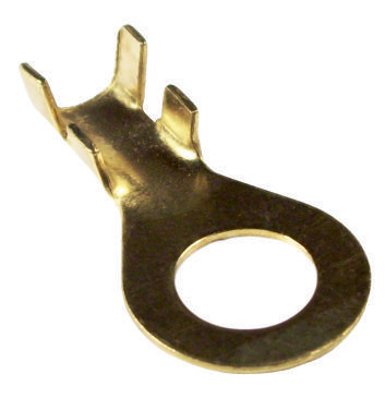 11627 Terminal ojal de bronce agujero 10 mm. Cable hasta 6 mm.