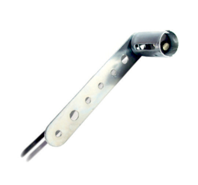 1214 PORTALAMPARA UNIVERSAL 2 POLOS CON SOPORTE LARGO