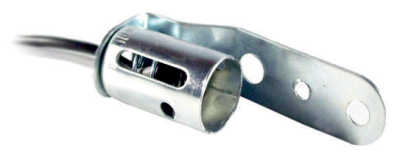 1217 PORTALAMPARA UNIVERSAL 2 POLOS CON SOPORTE CURVO TIPO