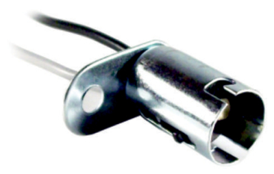1236 PORTALAMPARA UNIVERSAL 2 POLOS SOPORTE CORTO