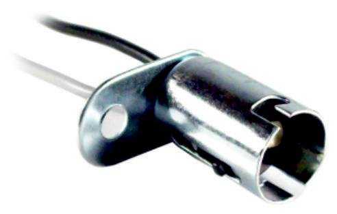 1236 PORTALAMPARA UNIVERSAL 2 POLOS SOPORTE CORTO