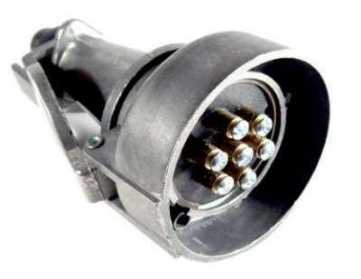 3270 Enchufe acoplado 7 contactos (Metalico) Base 74 mm (Triler)