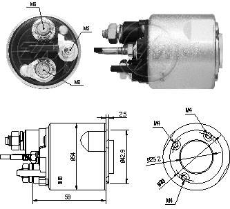 4494 Solenoide Renault Clio/ Logan/ Kangoo 12v.