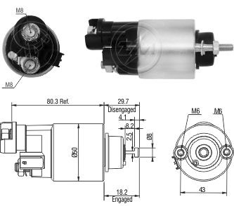 7705 Solenoide Honda Fit 2007 al 2009 12v.