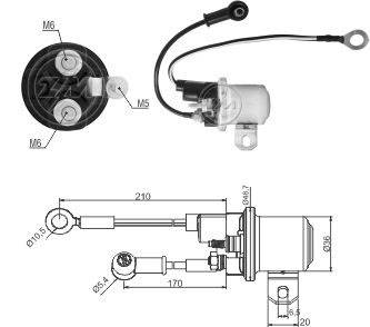 1428 Rele auxiliar Fiat Iveco 24v.