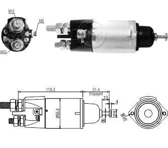 3898 Solenoide Mercedes Benz Atron/ Axor 24v.
