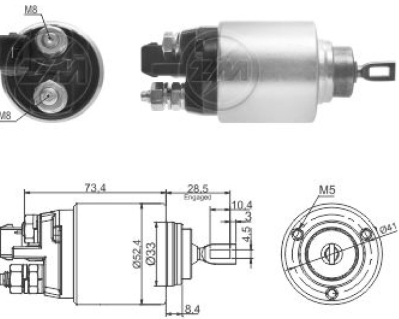 7381 Solenoide Audi A3/ BMW serie 3 12v.