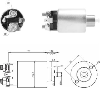 2392 Solenoide Hyundai coupe/ Santa Fe/ Tucson/ Kia Sportage