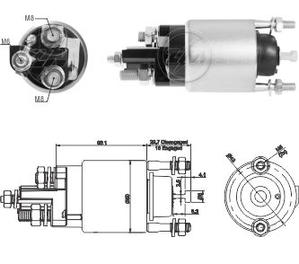 3708 Solenoide Mercedes Benz Sprinter 12v.