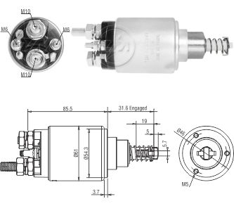 1732 Solenoide Fiat Iveco Eurocargo 24v.