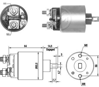 1710 Solenoide Nissan Sentra/ Tiida/ Versa 12v.