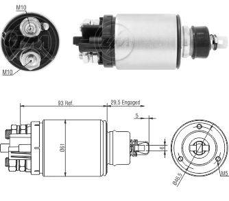 0826 Solenoide New Holland/ Case/ Massey Ferguson/ Valtra 12v.