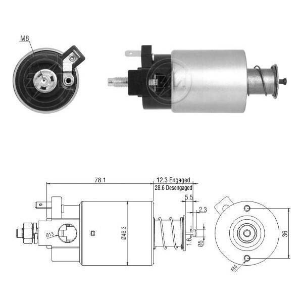 0665 Solenoide Chrysler/ Dodge Ram 3.6 V6/ Jeep Grand Cherokee 2013