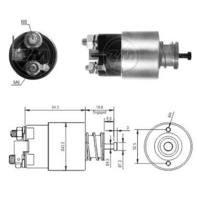 3391 Solenoide Kia Rio 1.6/ Hyundai 12v.