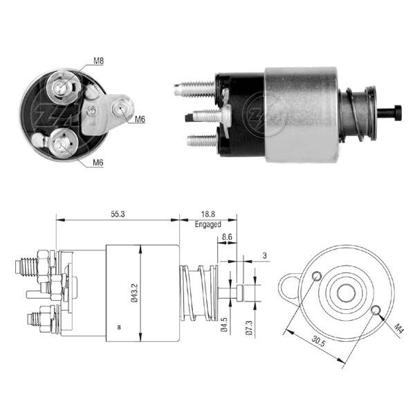 6391 Solenoide Mercedes Benz Vito 12v.