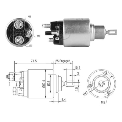 7382 Solenoide Mercedes Benz Sprinter 311/ 415/ 515 2011 12v.