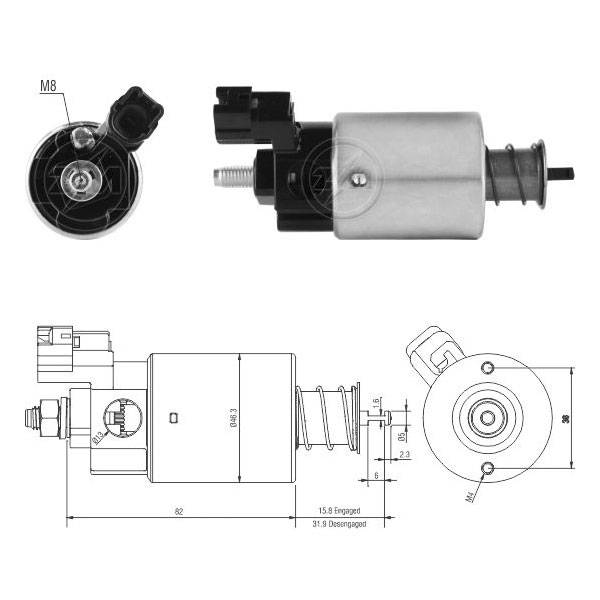 6665 Solenoide Toyota Corolla 1.8 12v.
