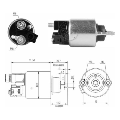 2709 Solenoide Toyota Corolla 1.8 2001 12v.