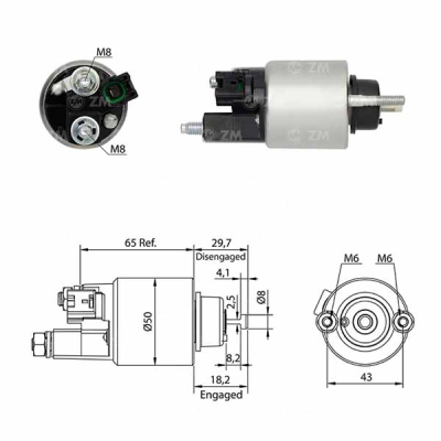4708 Solenoide Toyota Corolla Wagon 97/ Yaris 1.5 12v.