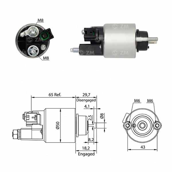 4708 Solenoide Toyota Corolla Wagon 97/ Yaris 1.5 12v.