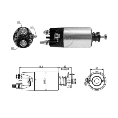 0897 Solenoide Mitsubishi Fuso 3.9