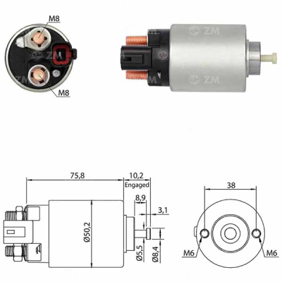 0392 Solenoide Hyundai Tucson/ I30 2.0/ KIA Sportage 2.0