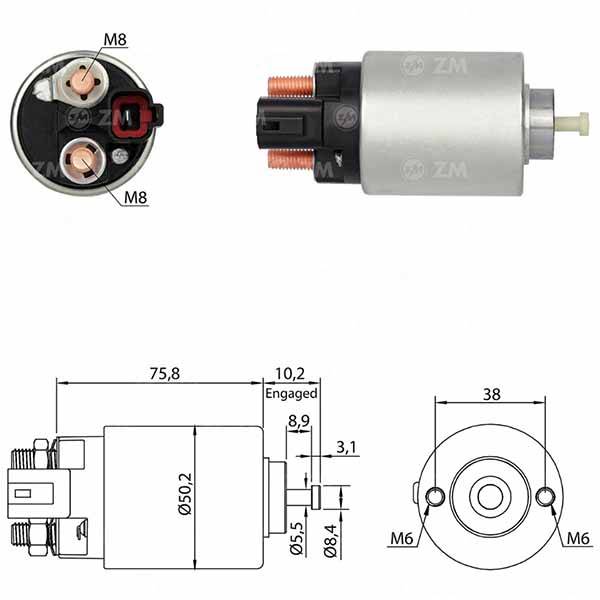 0392 Solenoide Hyundai Tucson/ I30 2.0/ KIA Sportage 2.0