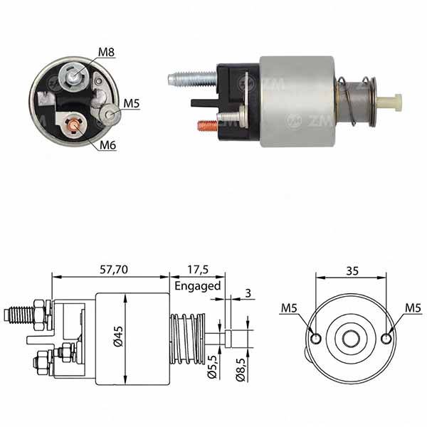 0341 Solenoide Renault Kwid 1.0 3Cil