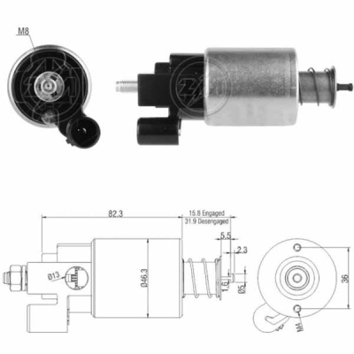 5665 Solenoide Chevrolet S10 2.5