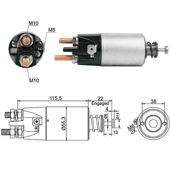 7897 Solenoide Volvo FM Series 330 10.8/ 450/ FMX 330
