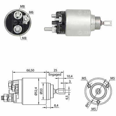 5382 Solenoide Fiat Argo/ Bravo/ Doblo/ Grand Siena/ Punto/ Strada 1.8 E-Torq/ Jeep Renegade