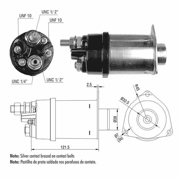 0464 Solenoide Delco Remy 41MT