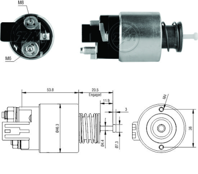 2261 Solenoide Hyundai Elantra 1.8/ KIA Cerato 2.0/ Forte 2.0