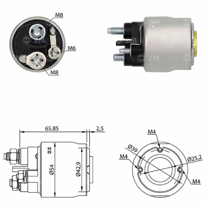 5590 Solenoide Citroen Jumper 2.2 HDI/ Ford Transit 2.2/ 2.4 TDCi