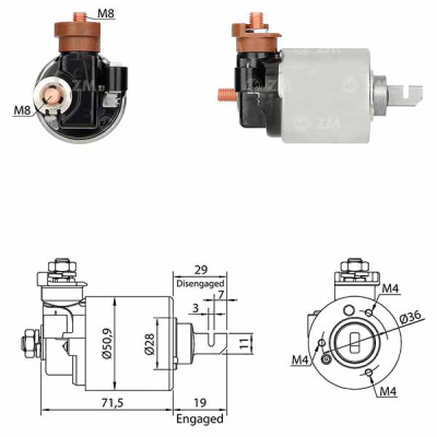 0605 Solenoide Honda Civic 1.4/ 1.6