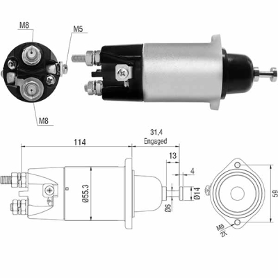 2898 Solenoide Mitsubishi Fuso/ Truck/ Bus